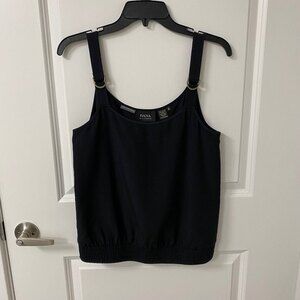 Dana Buchman Saks Fifth Avenue Sleeveless Top. Black. Size 8